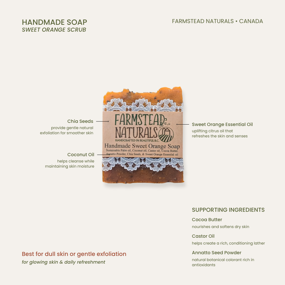 Handmade soap - Sweet Orange Scrub