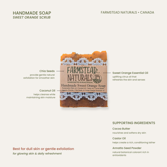 Handmade soap - Sweet Orange Scrub